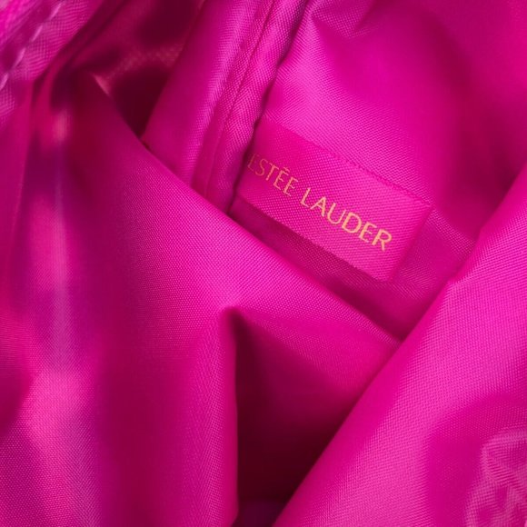 ESTEE Lauder Make Up Pouch Bag Dragonfly Multi Color Print Purse Cosmetic Bag - Picture 8 of 9